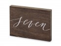 Numéro en bois sur table - ''Seven'