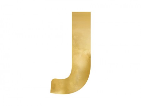 Lettre mirroir ''J''- or