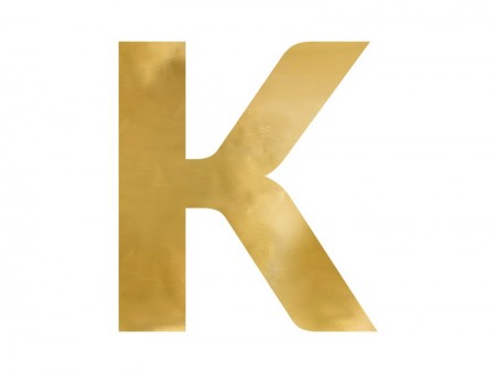 Lettre mirroir ''K''- or