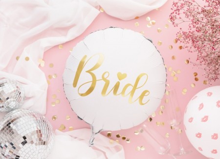 Ballon mylar Bride - blanc