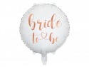 Ballon mylar Bride to be - blanc