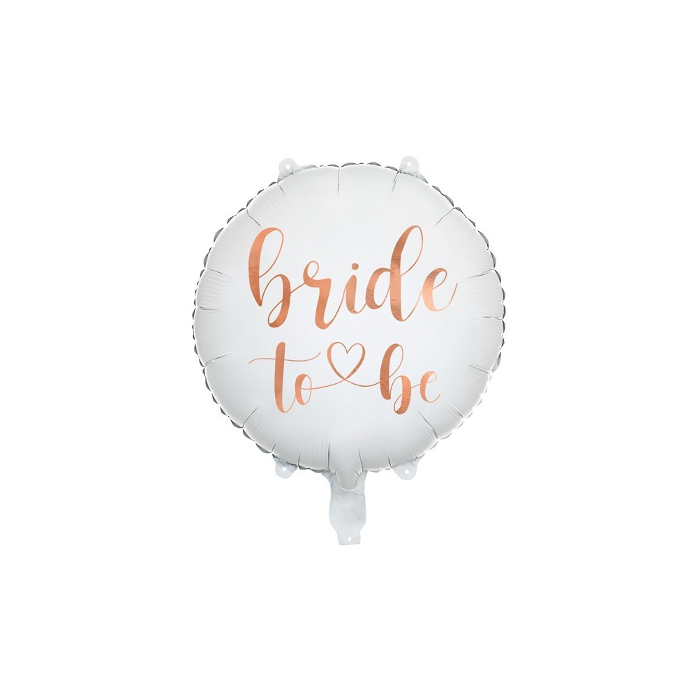 Ballon mylar Bride to be - blanc