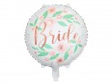 Ballon mylar Bride - Fleurs - blanc