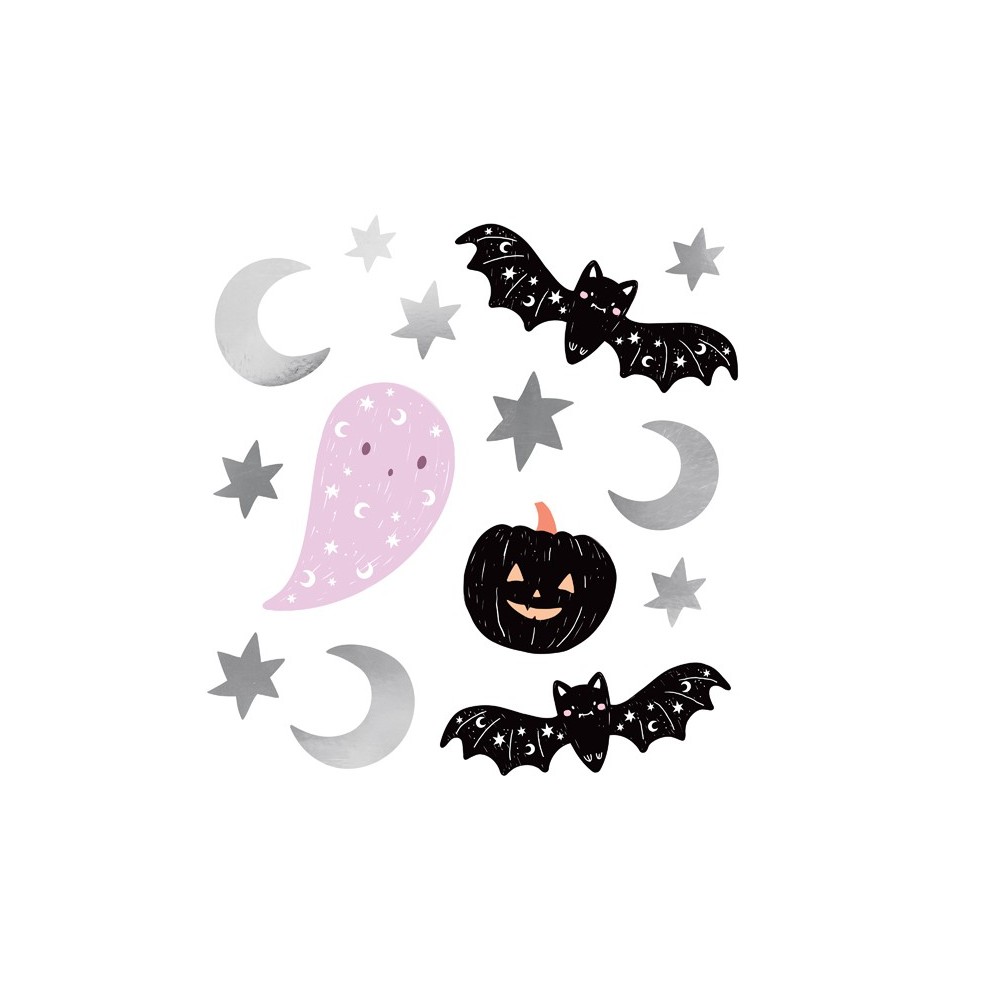 4 Autocollants de mur Halloween