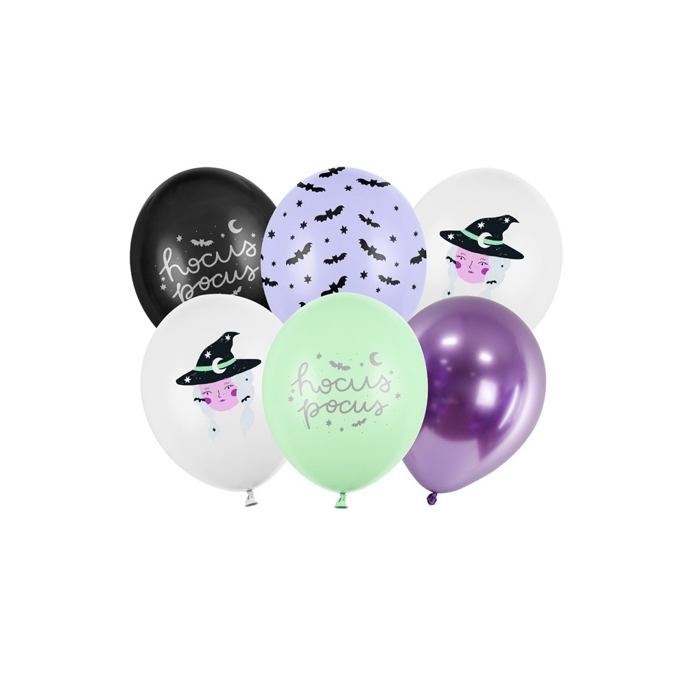 6 Ballons 30 cm - Witch - mix