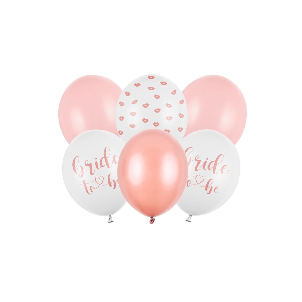 6 Ballons 30 cm - Bride to be - mix