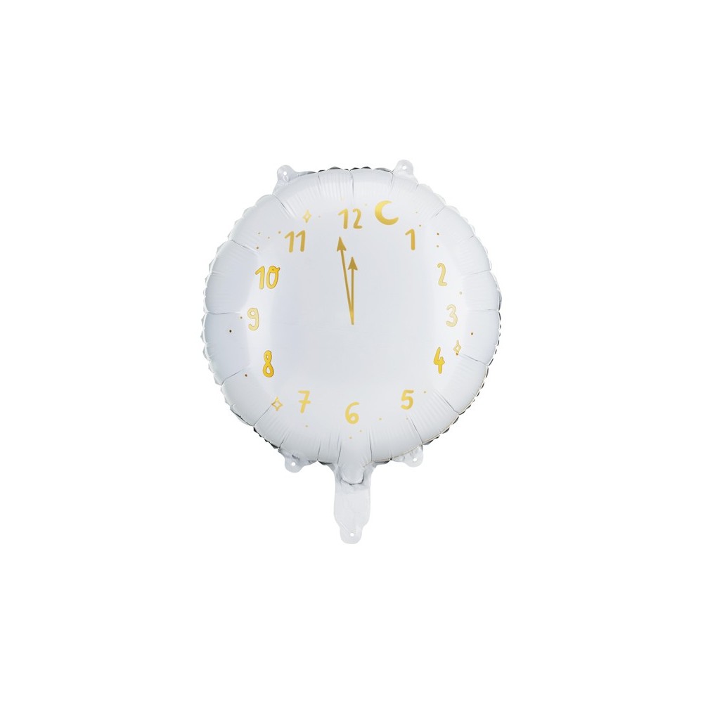 Ballon mylar Horloge - blanc