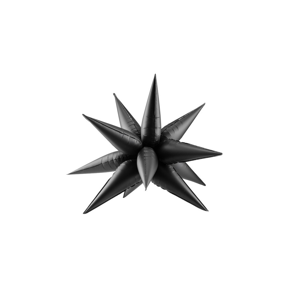 Ballon en mylar 3D Etoile - 95cm - noir