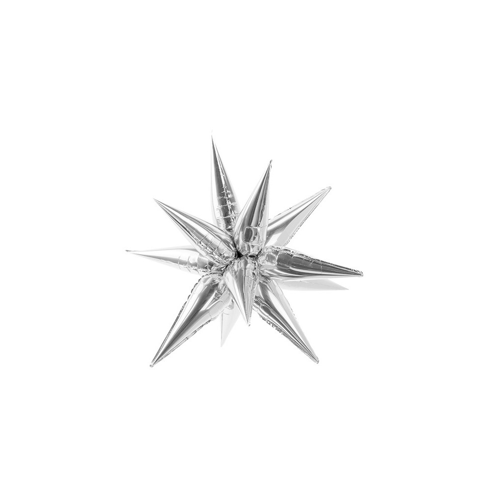 Ballon en mylar 3D Etoile - 70cm - argent