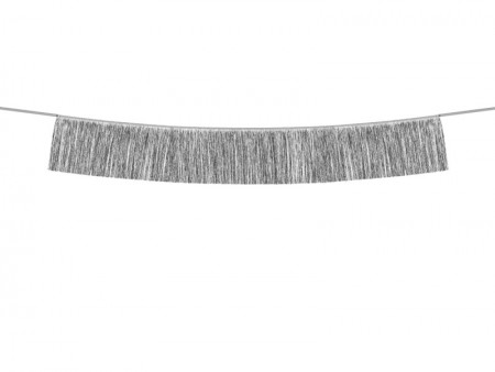 Guirlande de franges - argent