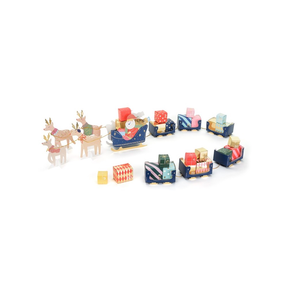 Calendrier de l'Avent Traineau du Père Noël