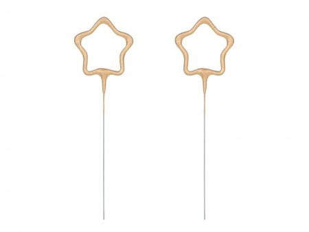 2 Cierges d'etoile - en or
