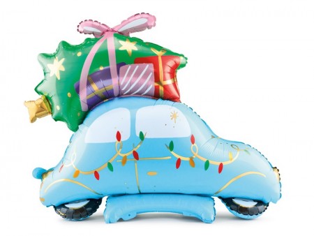 Ballon mylar Voiture de noël