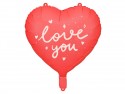 Ballon mylar Coeur ''I love you''