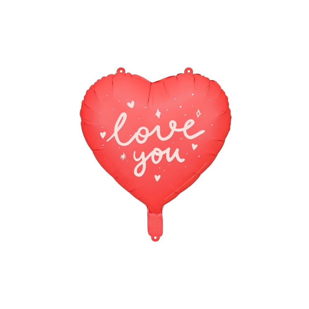 Ballon mylar Coeur ''I love you''