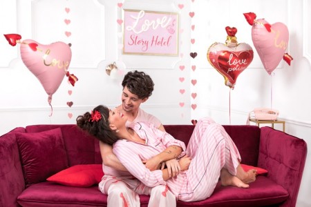 Ballon mylar Coeur avec flèche