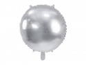 Ballon mylar rond Pastille 45 cm - argent