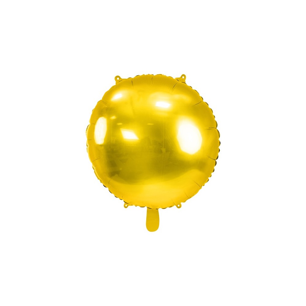 Ballon mylar rond Pastille 80 cm - or