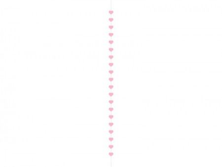 Guirlande coeurs - rose