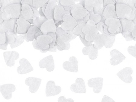 Confettis Coeurs - blanc