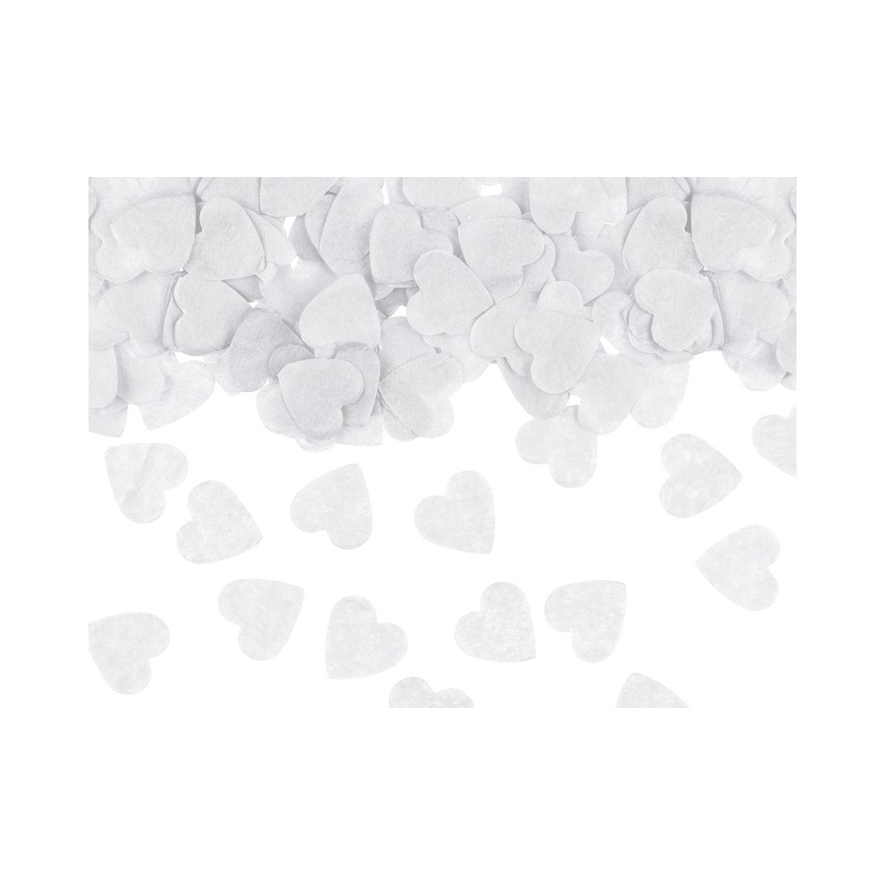 Confettis Coeurs - blanc