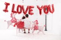 Ballon mylar I love you - rouge