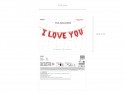 Ballon mylar I love you - rouge