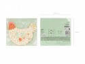20 Serviettes de table Poule - mix -