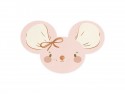 20 Serviettes de table Souris - rose clair -