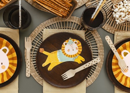 20 Serviettes de table Lion...