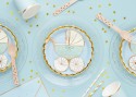 20 Serviettes de table Poussette - tiffany blue -