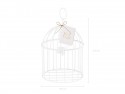 Cage décorative - 24 cm - blanche