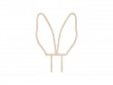 Décoration oreilles de lapin en bois
