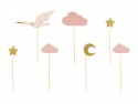 7 
Cupcake Cake topper - Cigogne
