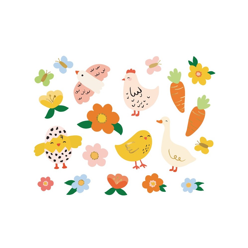 20 Tatouage temporaire Pâques -