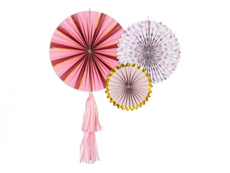 3 Rosettes décoratives Fleurs