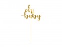 Cake toppers de gâteau Oh baby - or