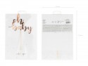 Cake toppers de gâteau Oh baby - or rose