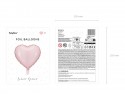 Ballon mylar Coeur - 45cm - rose vif