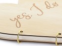 Livre d'or en bois - Coeur -