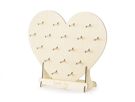 Mur a donuts coeur - bois...