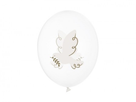 6 Ballons 30 cm - Colombe -...