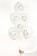 6 Ballons 30 cm - Première Communion - blanc