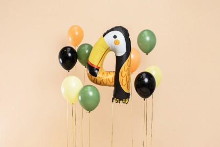 Ballon mylar Chiffre 4 - Tucan