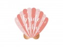 20 Serviettes de table Coquille Bride to be - rose