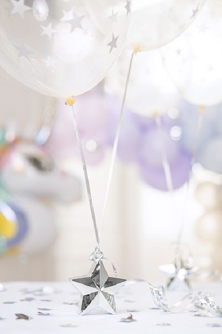 Poids ballon Coeurs - argent