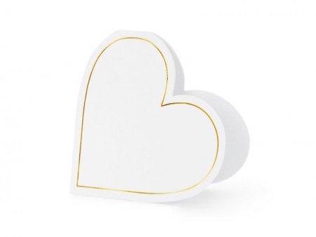 10 Cartes de table Coeurs -...