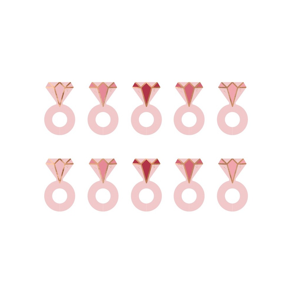 10 Marqueurs de verre Anneaux