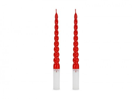 2 Bougies coniques Père Noël