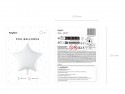 Ballon mylar Star - blanche